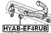 FEBEST HYAB-EF4RUB Control Arm-/Trailing Arm Bush